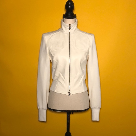 VERDAD Leather and Cotton Combined Jacket - Picture 4 of 13